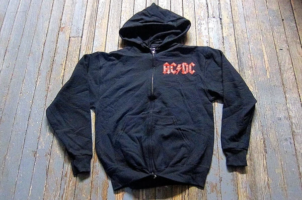 AC/DC - Highway To Hell- Two Sided Printed Zipper Hoodie